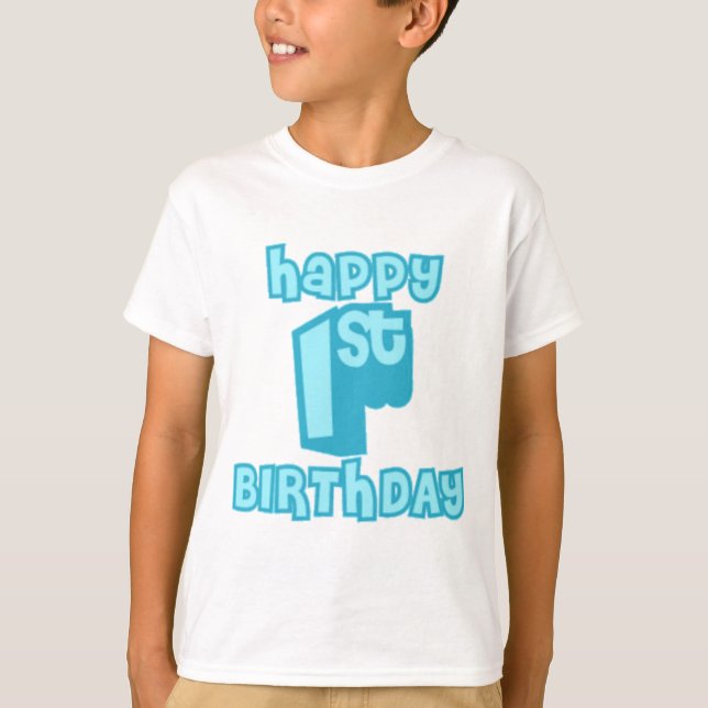 Camiseta Feliz Celebração de 1º Aniversário – Cumpleaños fo (Frente)