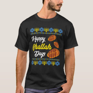 Camiseta Feliz Challah Days Challah Bread Roll Hanukkah Div