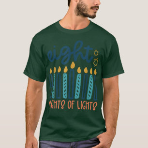 Camiseta Feliz Challah Days Hanukkah Menorah Jewish Holiday