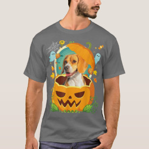 Camiseta Feliz Chapéu Feliz de Bruxas de Cachorro de Feijão