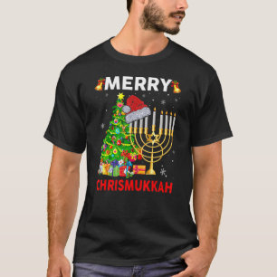 Camiseta Feliz Chrismukkah 2021 Feliz Hanukkah Natal Sa