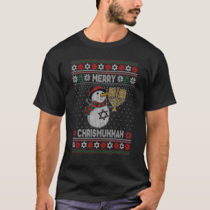 Camiseta Feliz Chrismukkah 2021 Feliz Hanukkah Natal Sn