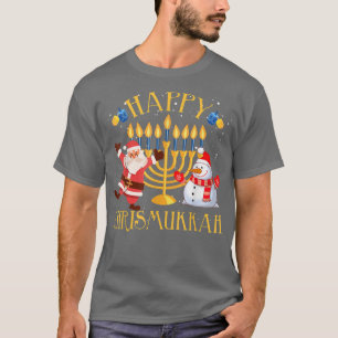 Camiseta Feliz Chrismukkah Engraçado Chrismukkah Hanukkah J