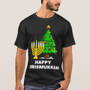 Camiseta Feliz Chrismukkah Engraçado Hanukkah e Natal