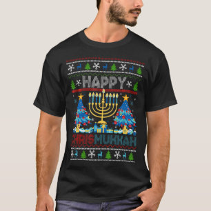 Camiseta Feliz Chrismukkah Feliz Hanukkah Judeu Natal Feio
