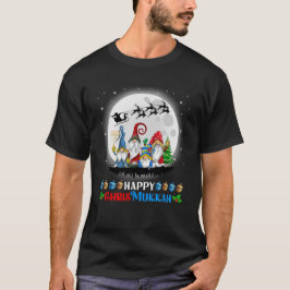 Camiseta Feliz Chrismukkah Gnomos Hanukkah