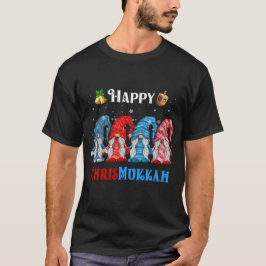 Camiseta Feliz Chrismukkah Gnomos Hanukkah