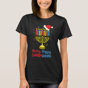 Camiseta Feliz Chrismukkah Hanukkah Natal Judaico Xmas K