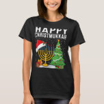 Camiseta Feliz Chrismukkah Natal Judeu Hanukkah Holida<br><div class="desc">Feliz Chrismukkah Natal Judeu Hanukkah Holiday Chanukah 3</div>