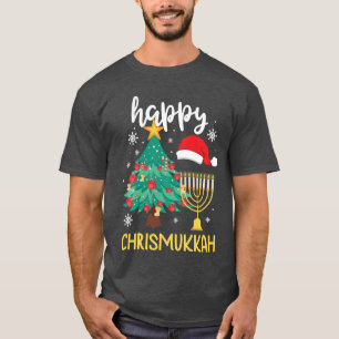 Camiseta Feliz Chrismukkah Presente Divertido de Férias Leg