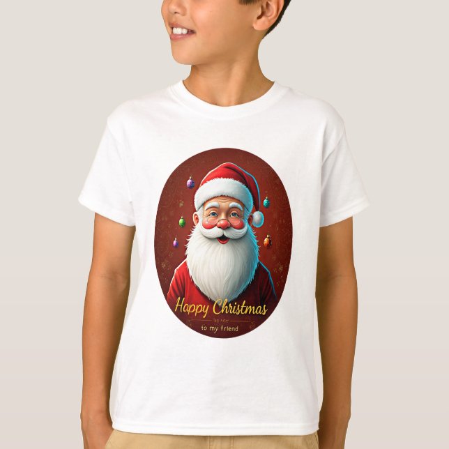 CAMISETA FELIZ CHRISTAMAS PARA O MEU AMIGO (Frente)