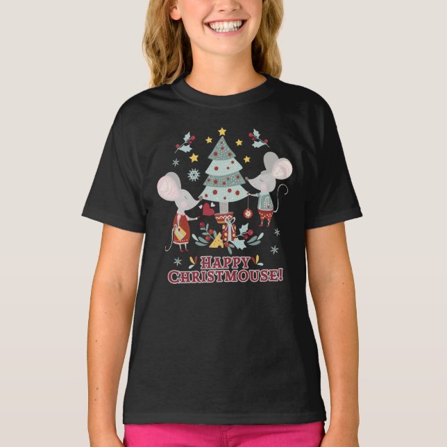 Camiseta Feliz Christmouse (Frente)