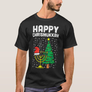 Camiseta Feliz Christmukkah Judaico Natal Hanukkah Chanu