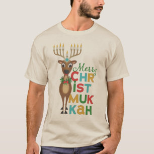 Camiseta Feliz Christmukkah Reindeer