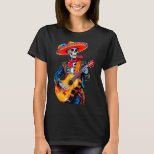 Camiseta Feliz cinco de maio sombrero mexicano crânio violã