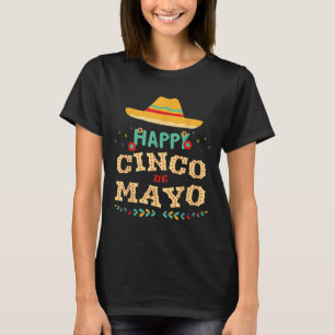Camiseta Feliz cinco de maio vamos festejar festa mexicana