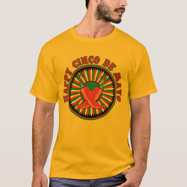 Camiseta Feliz Cinco De Mayo (Frente)