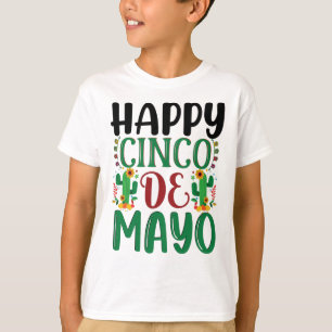 Camiseta Feliz Cinco de Mayo 5 de Mayo para Mulheres Homens