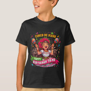 Camiseta Feliz Cinco De Mayo Aniversário Para Mim Partido M