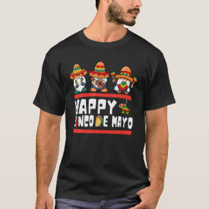 Camiseta Feliz Cinco De Mayo Day Com Gnomos Esquadrão Por H