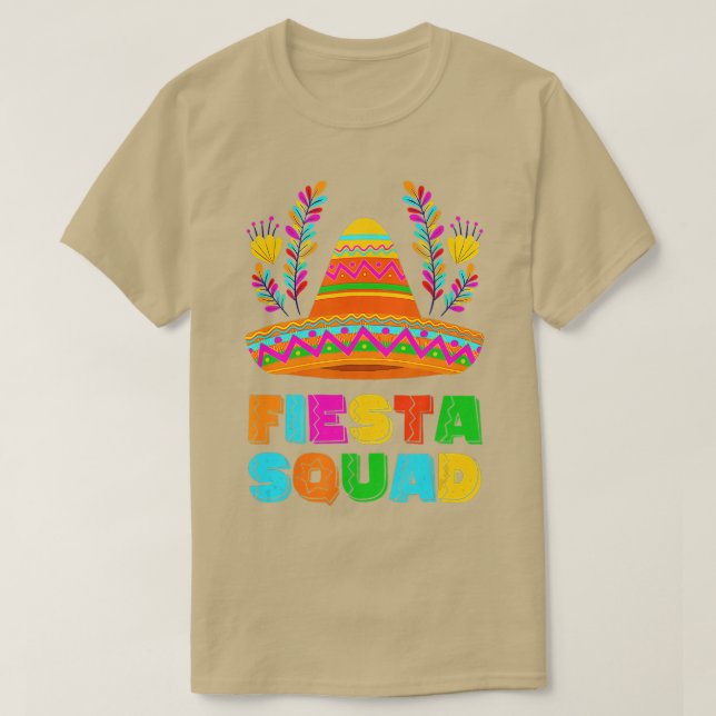 Camiseta Feliz Cinco De Mayo Fiesta Squad Par do Partido Me (Frente do Design)
