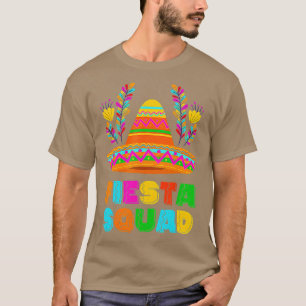 Camiseta Feliz Cinco De Mayo Fiesta Squad Par do Partido Me