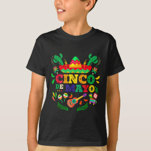 Camiseta Feliz Cinco De Mayo Homens Mulheres Crianças 5 De 