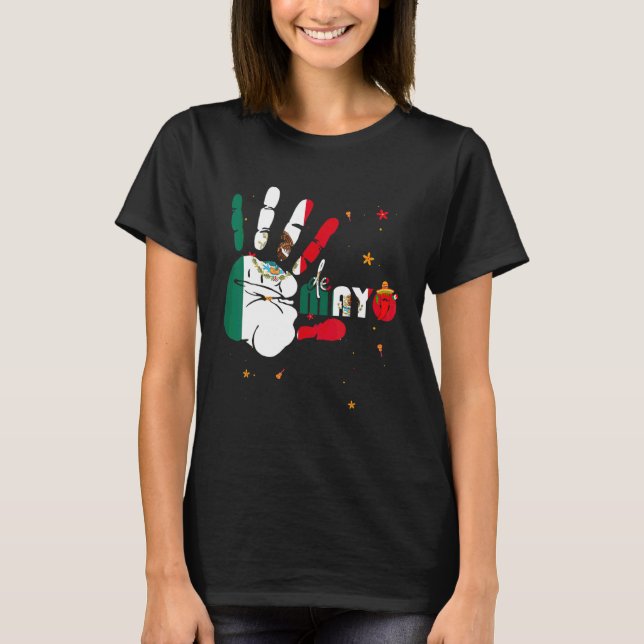 Camiseta Feliz Cinco De Mayo Legal Chapéu Mexicano Com O Me (Frente)