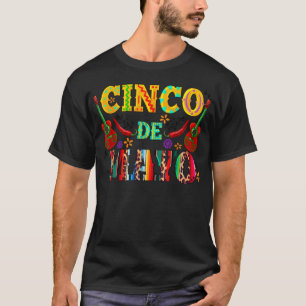Camiseta Feliz Cinco De Mayo Meican Guitar Fiesta Cactus 5
