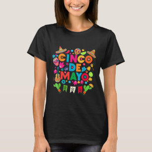 Camiseta Feliz Cinco De Mayo Partido Mexicano Permite Que F
