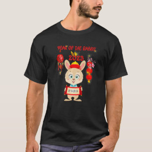 Camiseta Feliz Coelho Chinês Ano Novo 2023 Do Rab