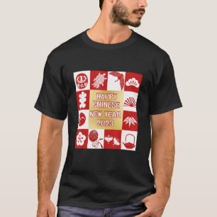 Camiseta Feliz Coelho Chinês Ano Novo 2023 Do Rab