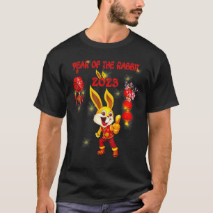 Camiseta Feliz Coelho Chinês Ano Novo 2023 Do Rab