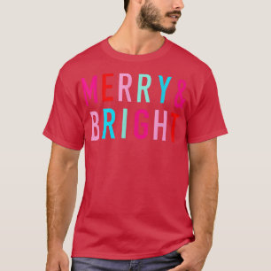 Camiseta Feliz Colorida E Família Brilhante Feliz Natal P