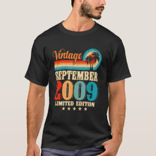 Camiseta Feliz com a família de setembro de 2009 13 Birthda