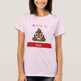 Camiseta Feliz como Feriado de Poop com Nome