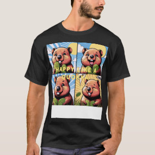 Camiseta Feliz como Quokka