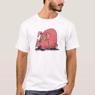 Camiseta Feliz como um porco na lama