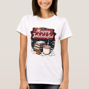 Camiseta Feliz convite a Jolabokaflod Giftholida