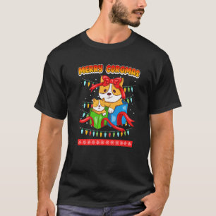 Camiseta Feliz Corgmas cães Corgi