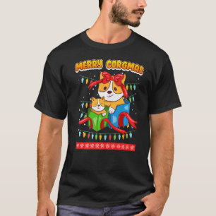Camiseta Feliz Corgmas Cães Corgi Premium_1