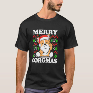 Camiseta Feliz Corgmas Funny Corgi