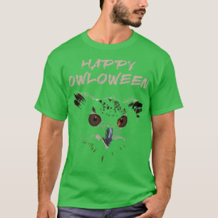 Camiseta Feliz Coruja das Bruxas para o Dia das Bruxas
