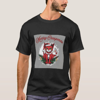 Camiseta Feliz Creepmas Cat T-Shirt