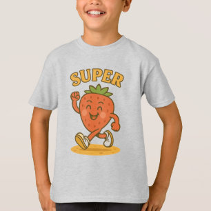 Camiseta Feliz Criança de Morango - Doce e Sorriso!