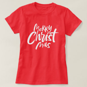 Camiseta Feliz Cristã de Natal Religiosa