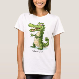 Camiseta Feliz Crocodilo Selvagem Selvagem Selvagem Selvage