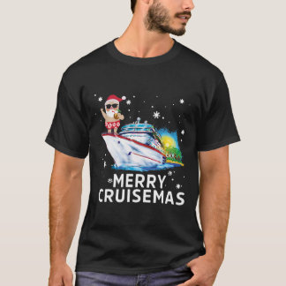 Camiseta Feliz Cruisemas 2021 Papais noeis de Natal Engraça