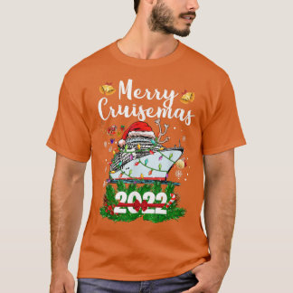 Camiseta Feliz Cruisemas 2022 Papais noeis de Natal Reindee
