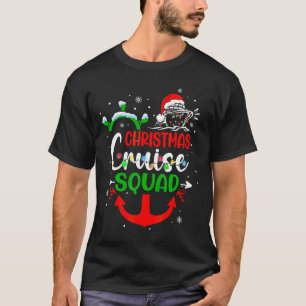Camiseta Feliz Cruisemas Família Cruzeiros de Natal Squ